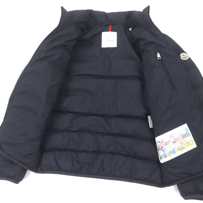Moncler Baudinet Logo Patch Double Zip Up Jacket Navy — view 4