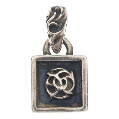 Chrome Hearts Framed Flrl Floral Charm Pendant Top Silver