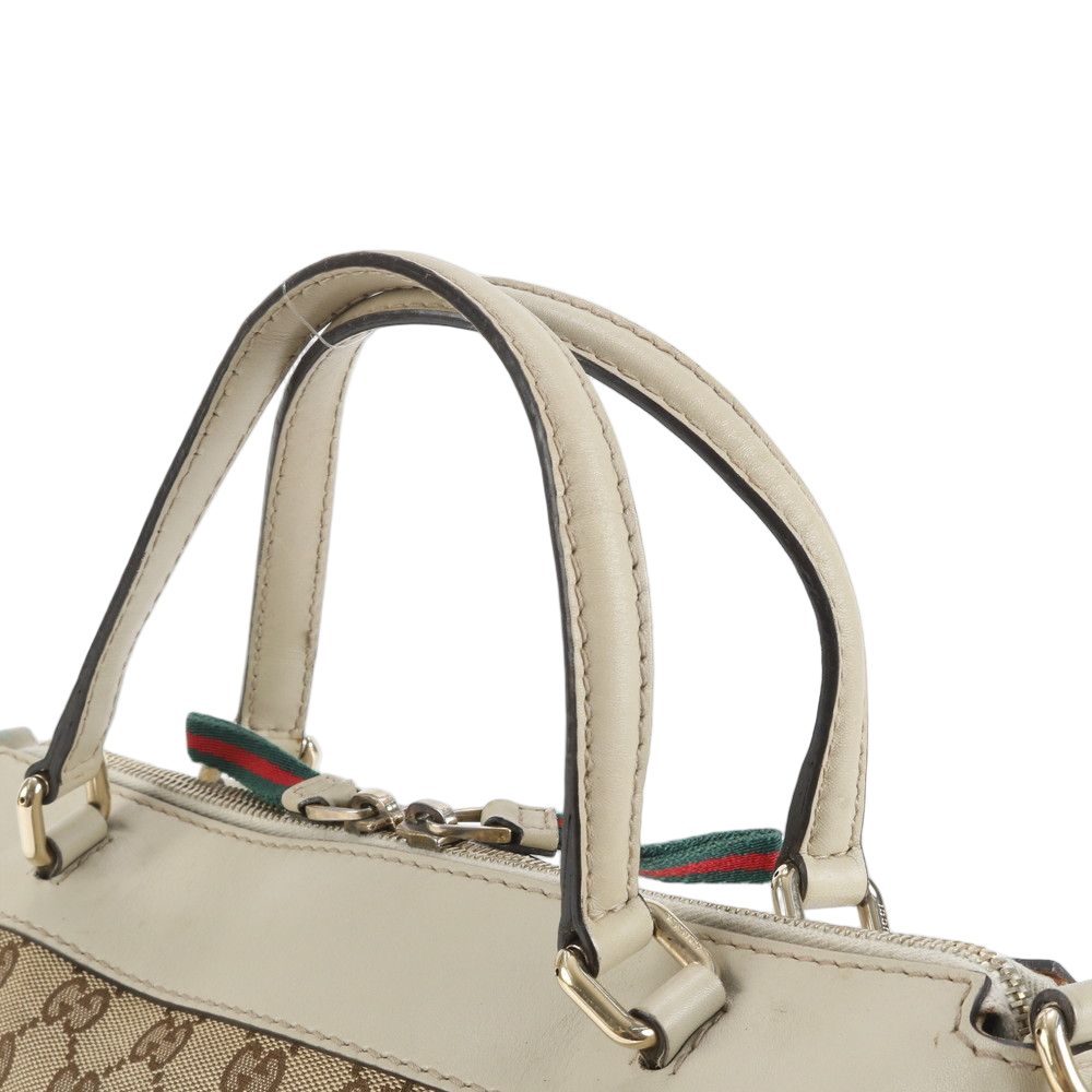 Gucci GG Canvas Sherry Mayfair Leather 2-Way Shoulder Bag Crossbody Tote — view 2