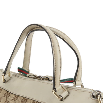 Gucci GG Canvas Sherry Mayfair Leather 2-Way Shoulder Bag Crossbody Tote — view 2