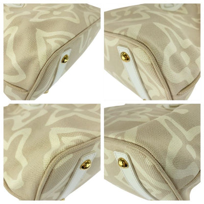 Louis Vuitton Taisienne GM Beige Cream Canvas/leather M95675 Tote Bag Shoulder