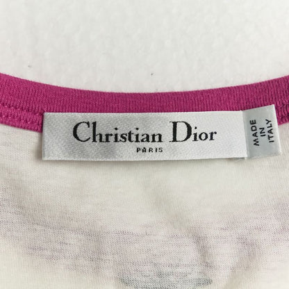24aw Christian Dior Miss Dior Graffiti Cotton Linen T-Shirt 453t40a4554 Size M