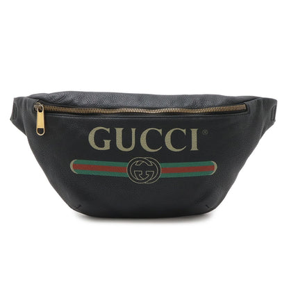 Gucci Print Sherry Pouch Black Green Red