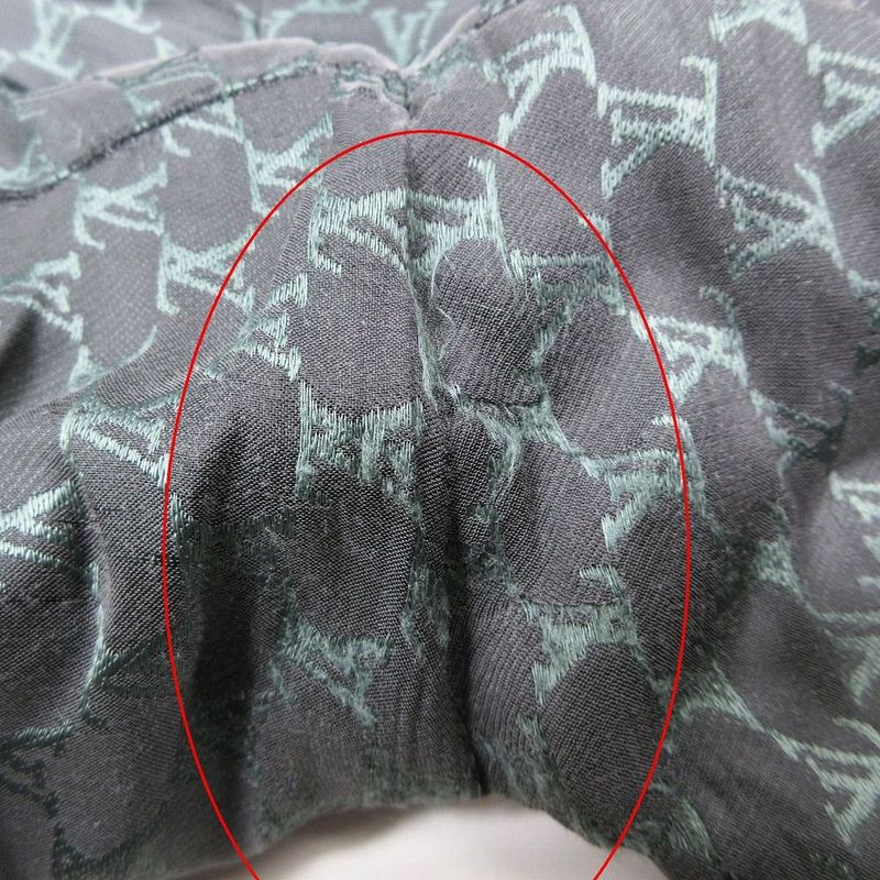 Louis Vuitton 24aw Jacquard Monogram Silk Plend Shorts Grey Size XL Men's