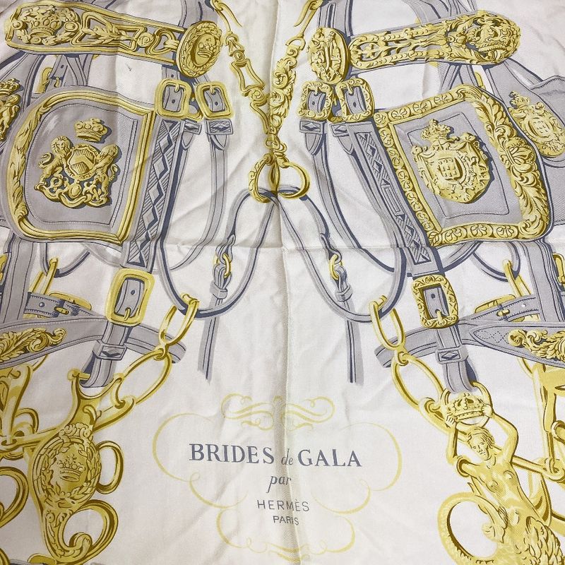 Hermes Carre 140 Ceremonial Maitre D' Surteint Brides De GALA Scarf Bag Brand