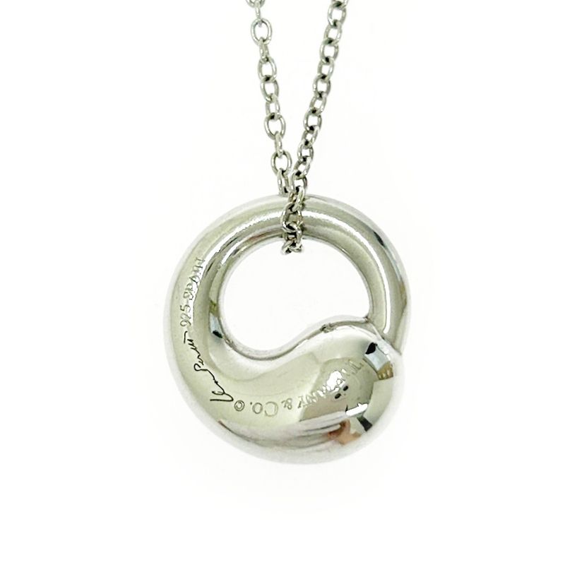 Tiffany & Co Silver Eternal Circle Necklace 4.0g 925 Engraved 479479 Necklace