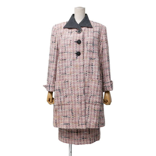 Dior Vintage Skirt 9 Tweed Long Jacket Tight