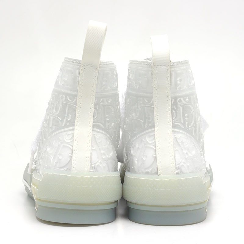 Dior B23 High Cut Sneakers Clear Transparent Size 42