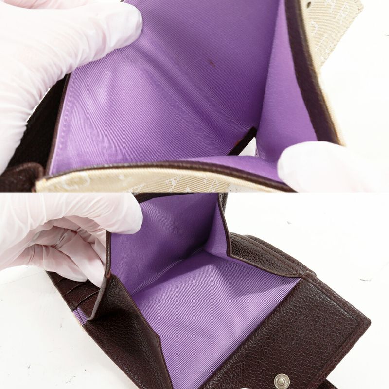 Bulgari Bifold Wallet With Coin Purse Logomania Retale Compact Wallet In PVC