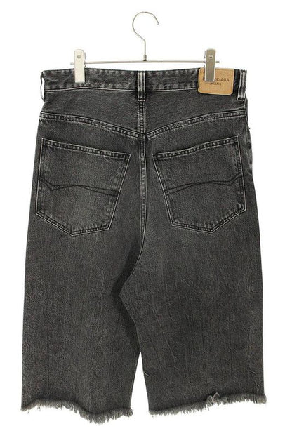 Balenciaga 657621 Tbp47 Cut-off Denim Half Pants Men's XS