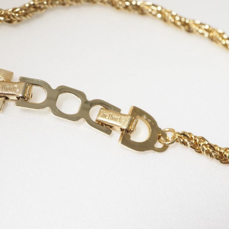 Christian DIOR Vintage Necklace Chain Necklace 20250630 Ra5176