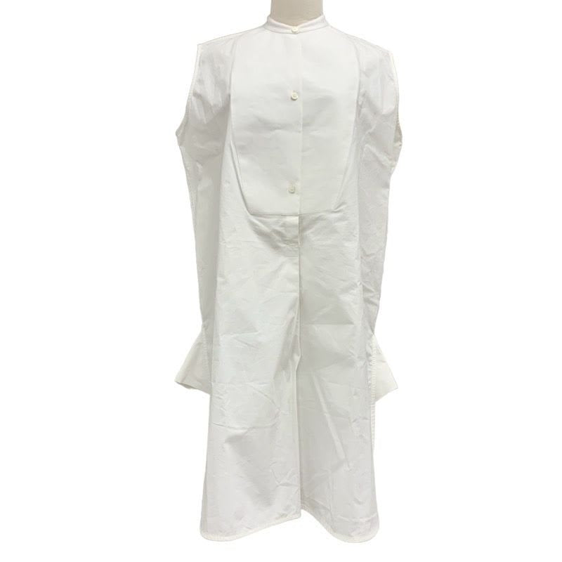 Loewe Dress Cotton White Shirt Sleeveless
