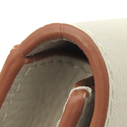 Loewe Card Case Square Coin Card Holder Pepple Grain Calf Rye Togo Roasted