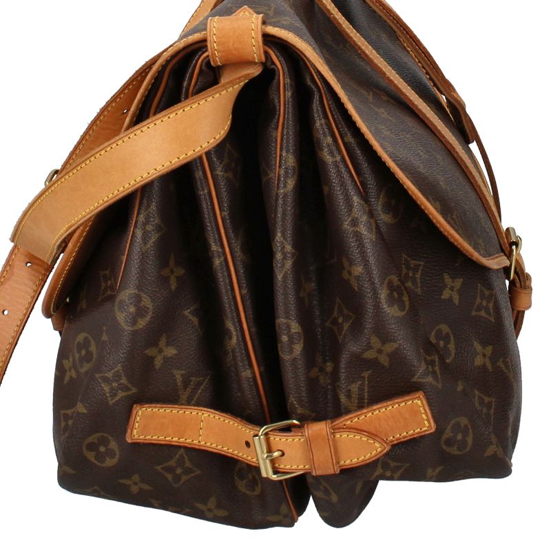 Louis Vuitton Someur 35 M42254 Monogram Women's Shoulder Bag Brown Excellent