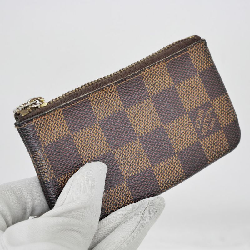 Louis Vuitton Pochette -cles Coin Case Key-ring Damier Brown N62658