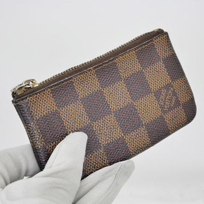 Louis Vuitton Pochette -cles Coin Case Key-ring Damier Brown N62658