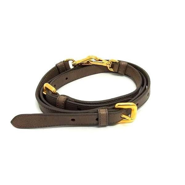 Prada Leather Bag Shoulder Strap Crossbody Women Brown Bl8204 — view 2