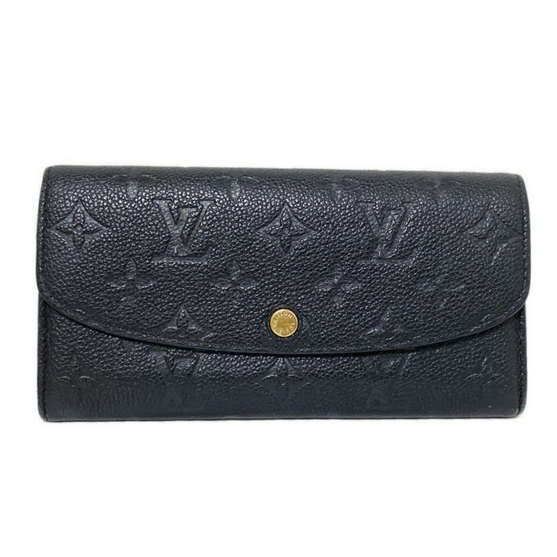 Louis Vuitton Monogram And Empreinte Portefeuille Emilie Long Wallet M62369