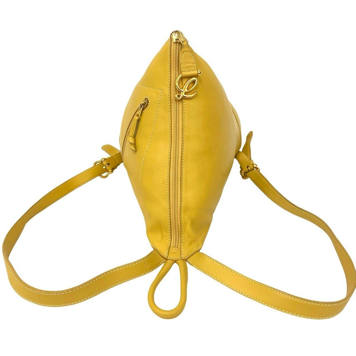 Loewe Vintage Anagram Log Leather Backpack — view 4