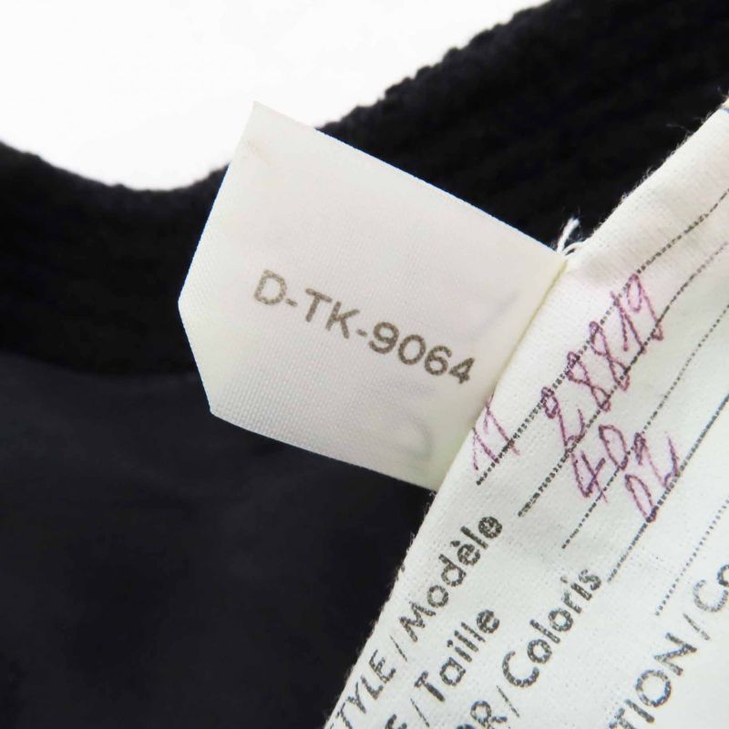 CHANEL Vintage Wool 100% Silk Lining No Collar With Coco Mark Gold Buttons