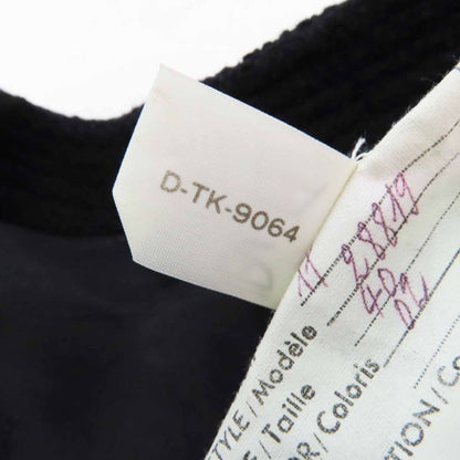 CHANEL Vintage Wool 100% Silk Lining No Collar With Coco Mark Gold Buttons