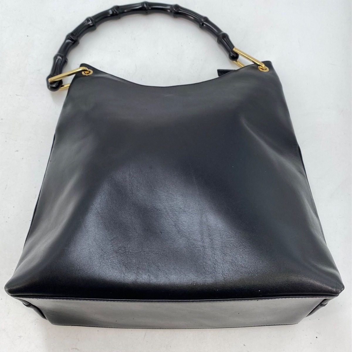 Gucci Tote Bamboo Leather Black Formal Travel Business — view 11