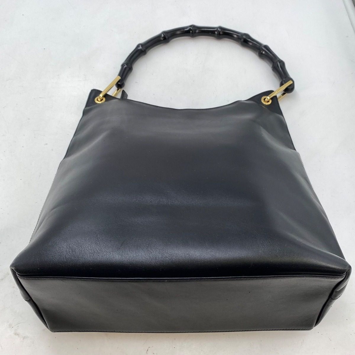 Gucci Tote Bamboo Leather Black Formal Travel Business — view 12