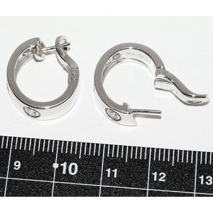 Cartier Earrings 18K White Gold Diamond 6 P Love — view 4