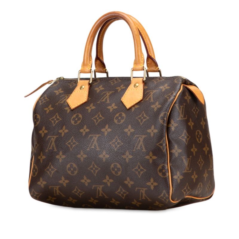 Louis Vuitton Monogram Speedy 25 Mini Boston Bag Handbag M41528 Brown PVC