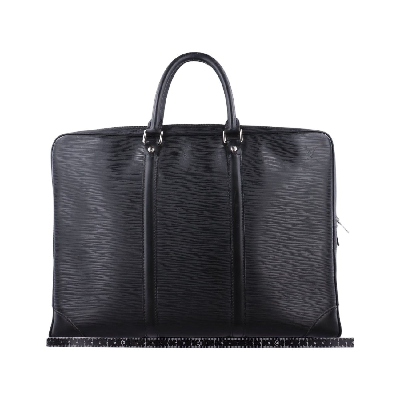 Louis Vuitton Porto Document Voyage Black Epi Handbag — view 2