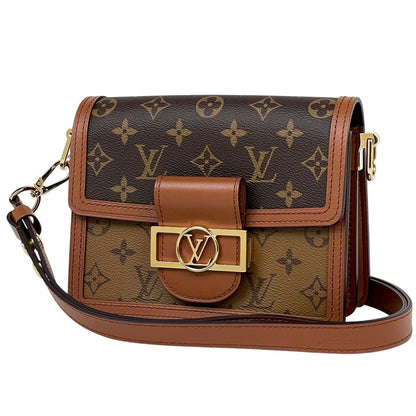 Louis Vuitton Dauphine Mini Shoulder Bag Monogram Brown