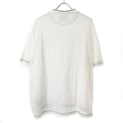 Prada 22ss Logo Plate Nylon Pocket T-Shirt Ujn790 10d3 White XS