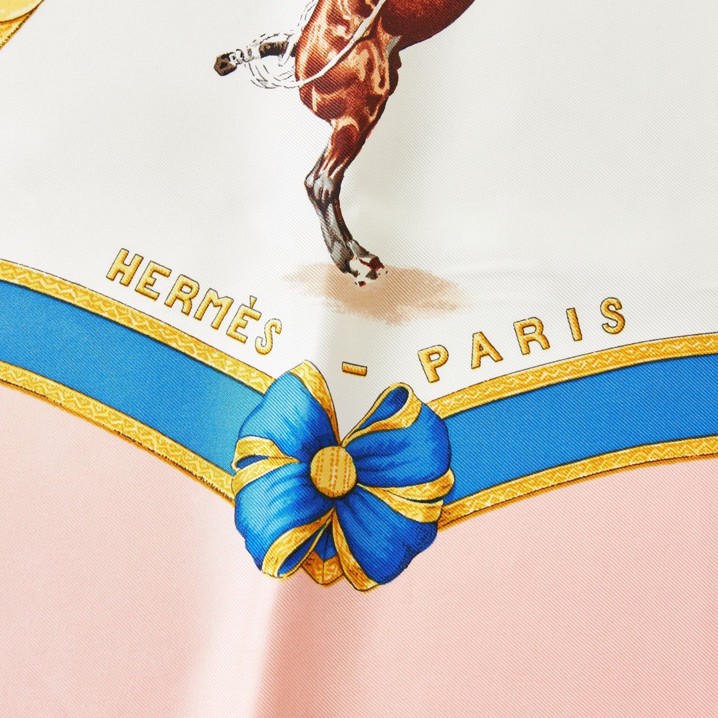 HERMES Silk Scarf Carre 90 Ecole francaise d'equitation Les General L'Hotte 1987