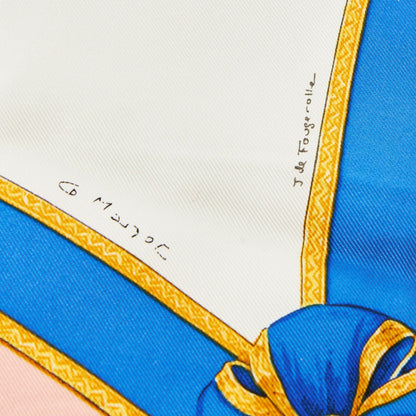 HERMES Silk Scarf Carre 90 Ecole francaise d'equitation Les General L'Hotte 1987