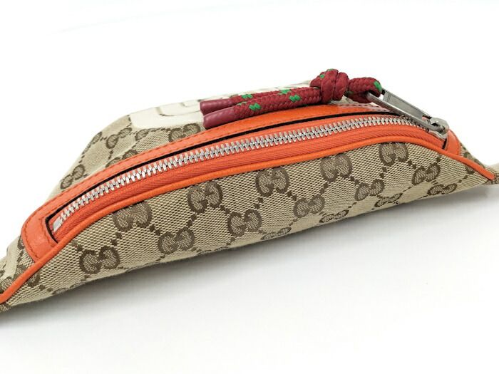 Gucci Belt Bag North Face Collaboration GG Canvas Leather Beige Brown 650299