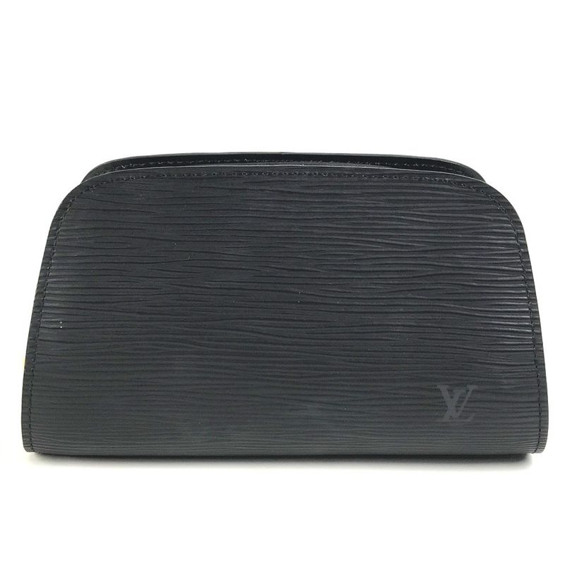 Louis Vuitton Cosmetic Pouch Dauphine PM M48442 Epi Leather Noir Black