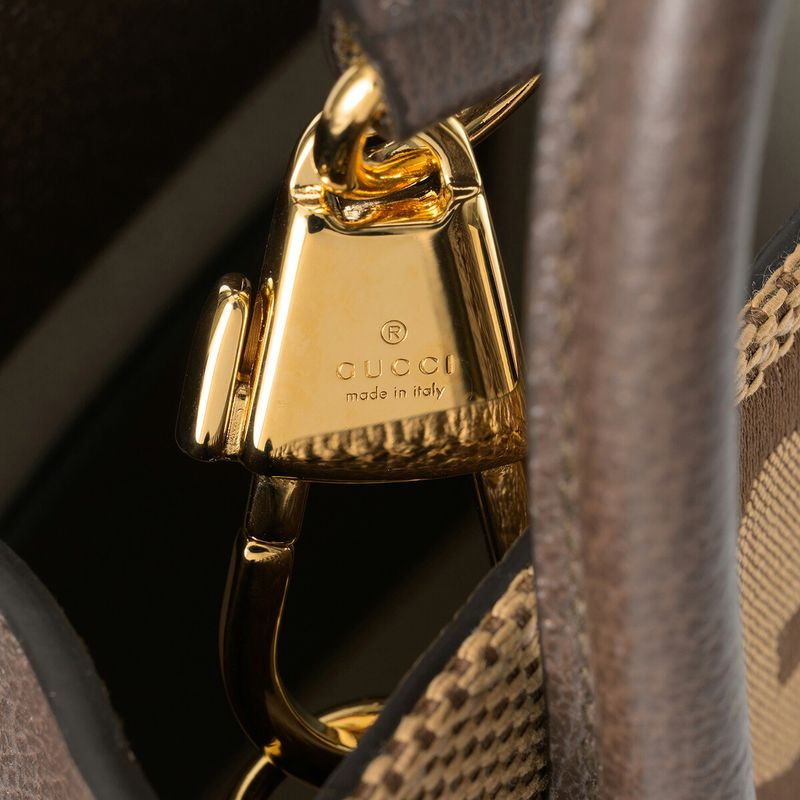 Gucci Shoulder Bag Jumbo GG Canvas Beige