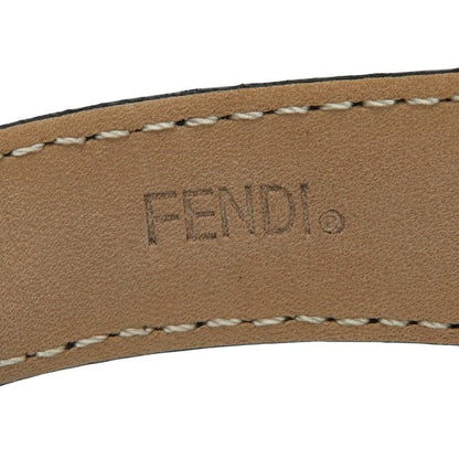 Fendi Classico 7000g Gold Black Stainless Steel Leather Ladies Fendi