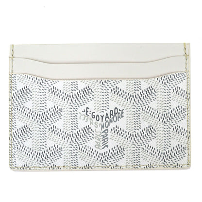 Goyard Saint-sulpice Leather Herringbone Pass Case Commuter Card — view 3