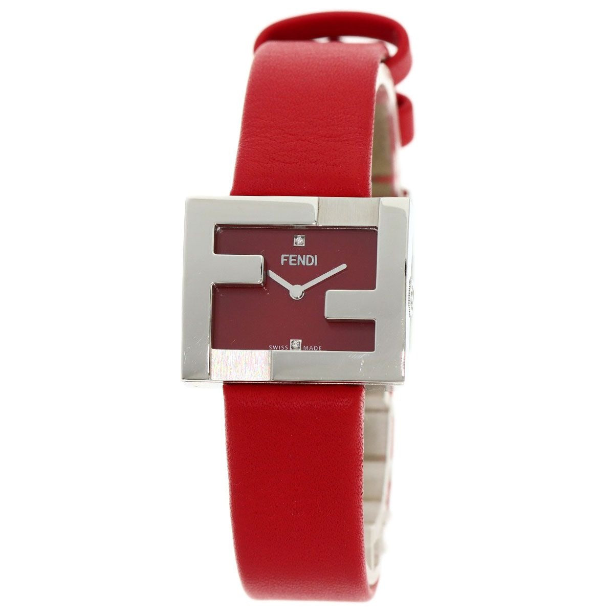 Fendi Mania Watch SS Leather