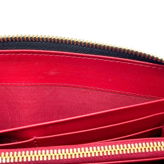 Prada Round Zipper Long Wallet Black NERO 1ml506 Wallet