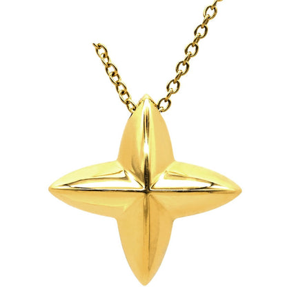 Tiffany & Co Necklace Sirius Star Yellow Gold YG Elsa Peretti 3D Motif Long