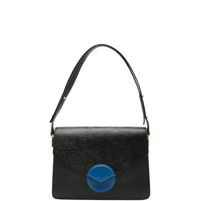 Louis Vuitton Epi Hoche Shoulder Bag Black Blue Leather