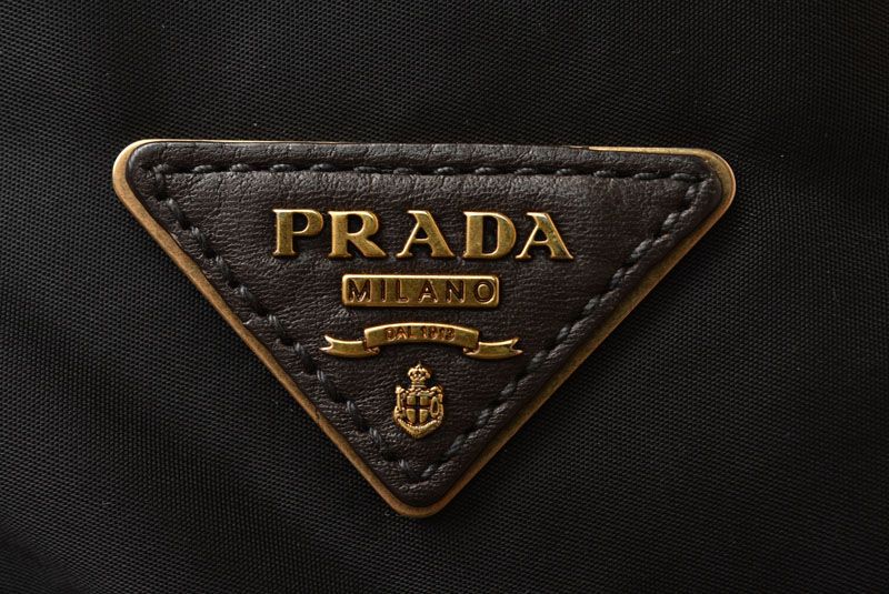 Prada Tote Bag Shoulder Bag 2way Prada Bag Bl0748 Nylon Jacquard Black With