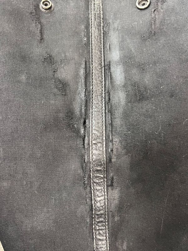 Hermes Garden File Tote Bag Canvas Leather Black ▢I 69fa285