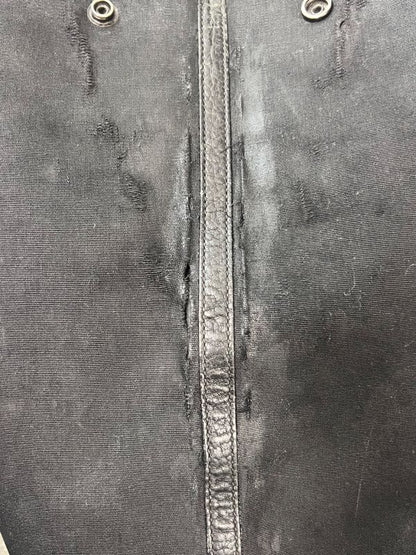 Hermes Garden File Tote Bag Canvas Leather Black ▢I 69fa285