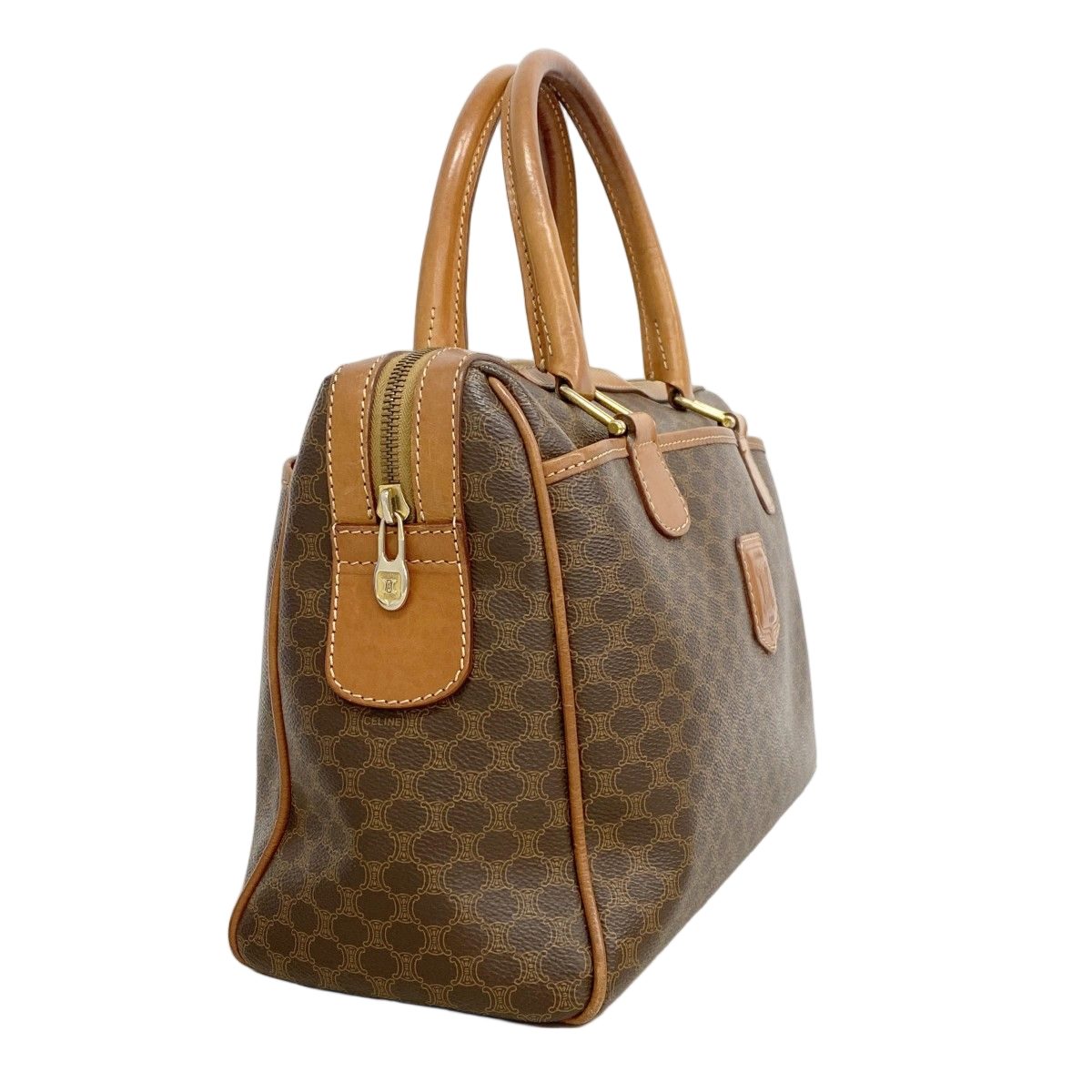 Celine Handbag Macadam Brown Gold — view 2