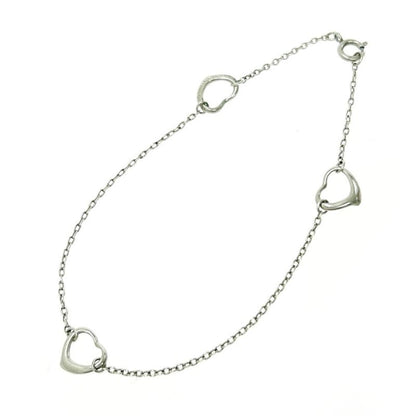 Tiffany & Co Tiffany & Co Silver Elsa Peretti Open Heart 3p Bracelet 1.9g