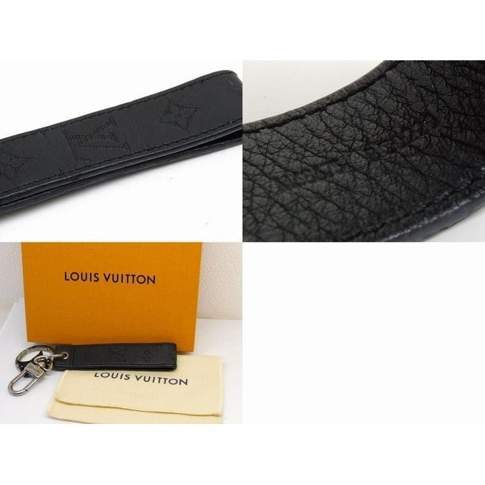 Louis Vuitton Monogram Shadow Porte Cles Dragonne Key Holder Ring — view 4
