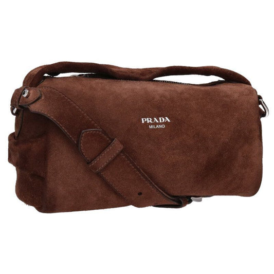 Prada 2vh188 Suede Handbag For Men